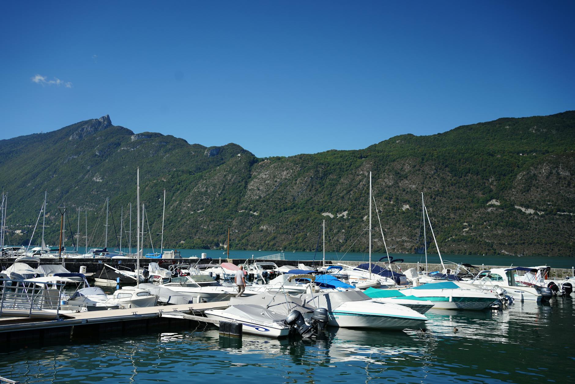 Private speedboat transfer arriving at a Mallorca marina